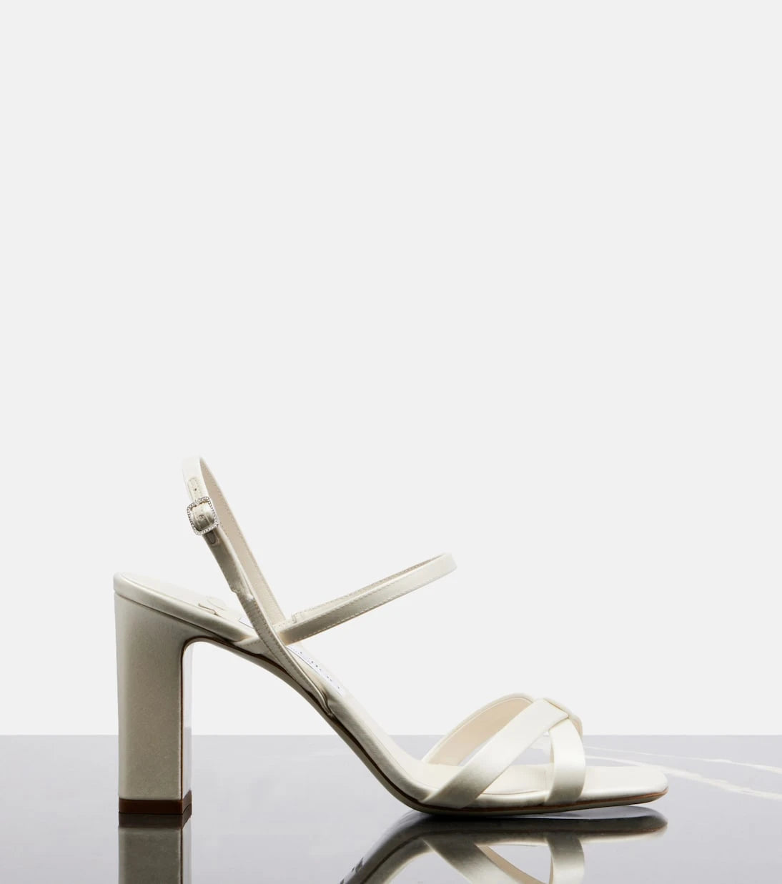 Jimmy Choo - Elsy satin slingback sandals