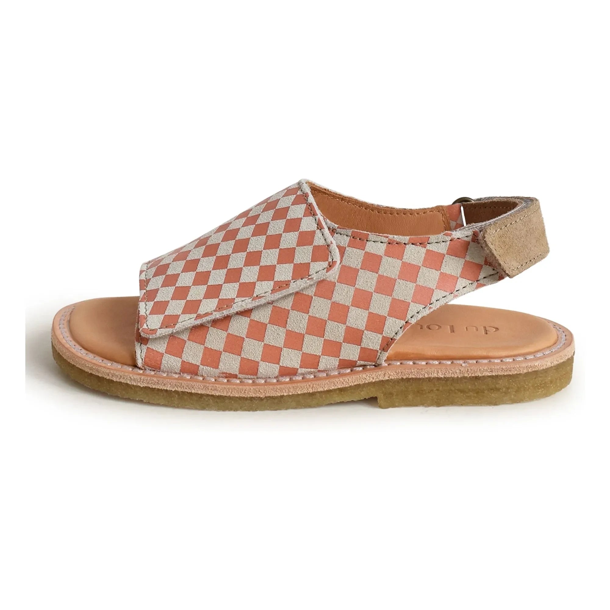 du Loua - Du Veda Carreaux Sandals | Coral