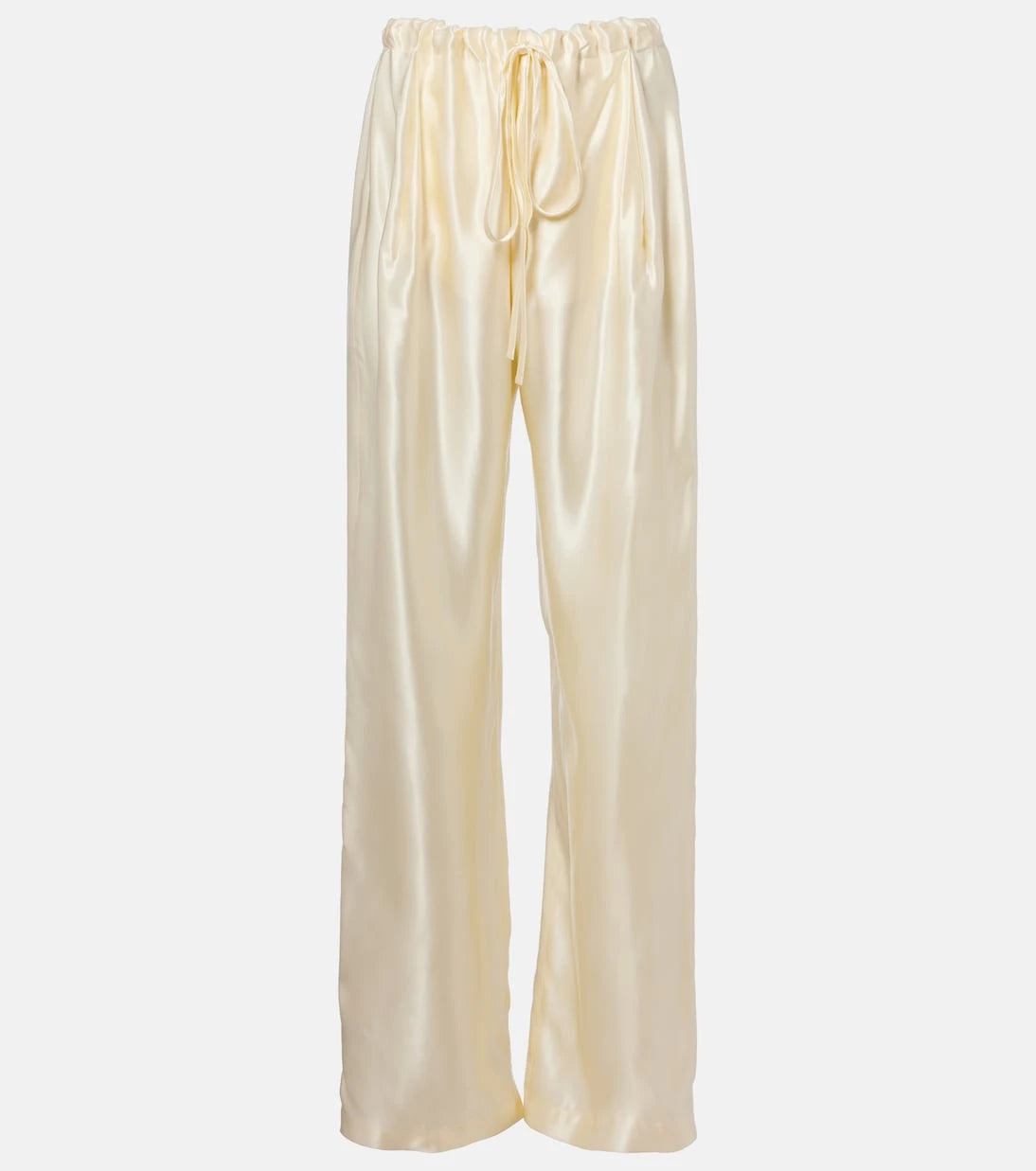 Khaite - Rohen satin wide-leg pants
