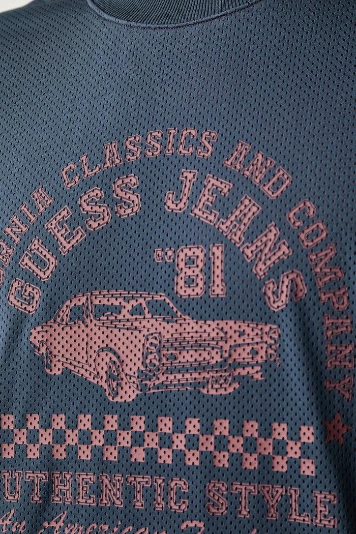 Guess Jeans erkek deri tişört
