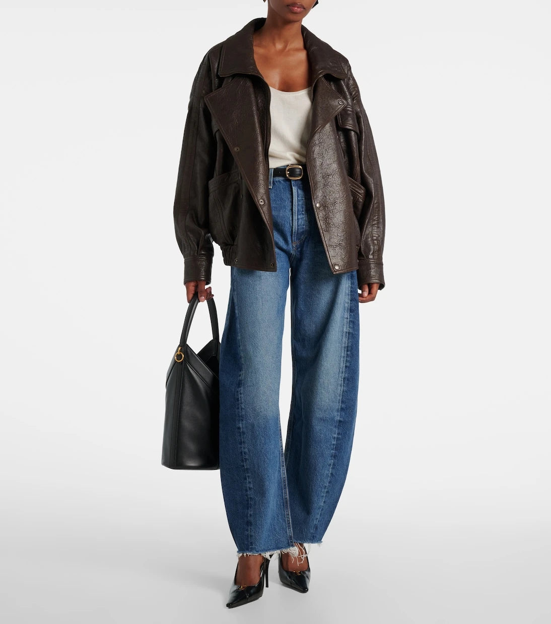 Agolde - Luna high-rise barrel-leg jeans