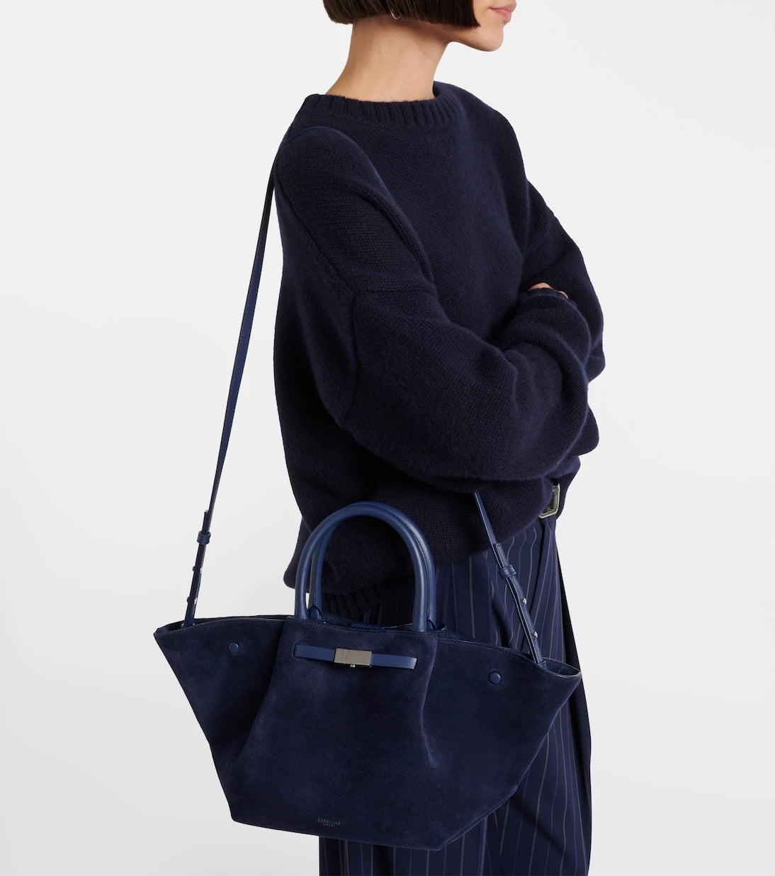 DeMellier - New York Midi suede tote bag
