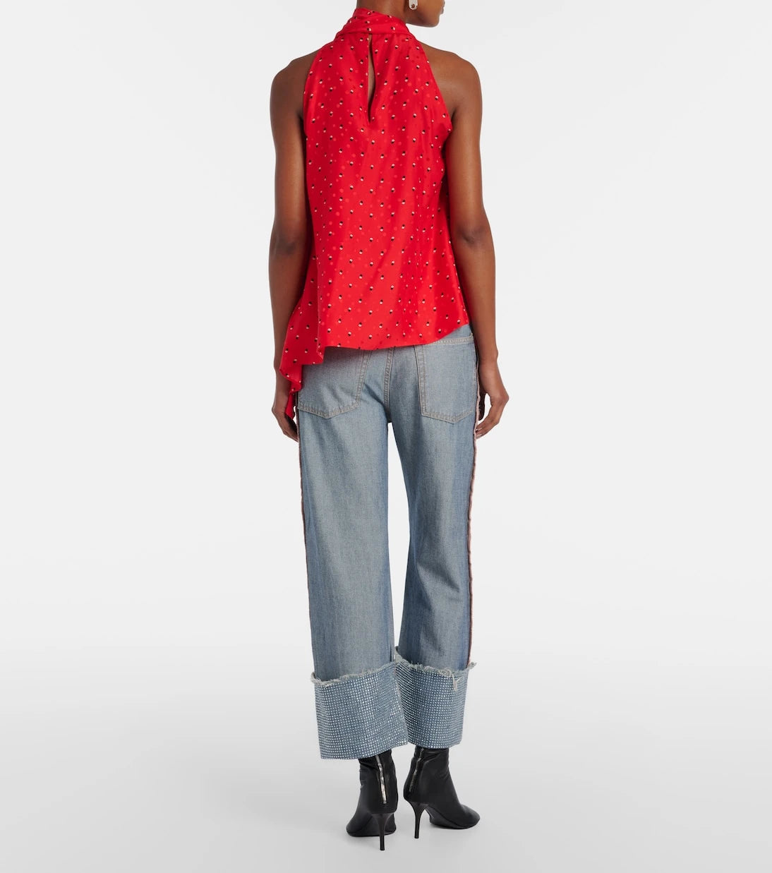 Acne Studios - Deconstructed embellished straight jeans