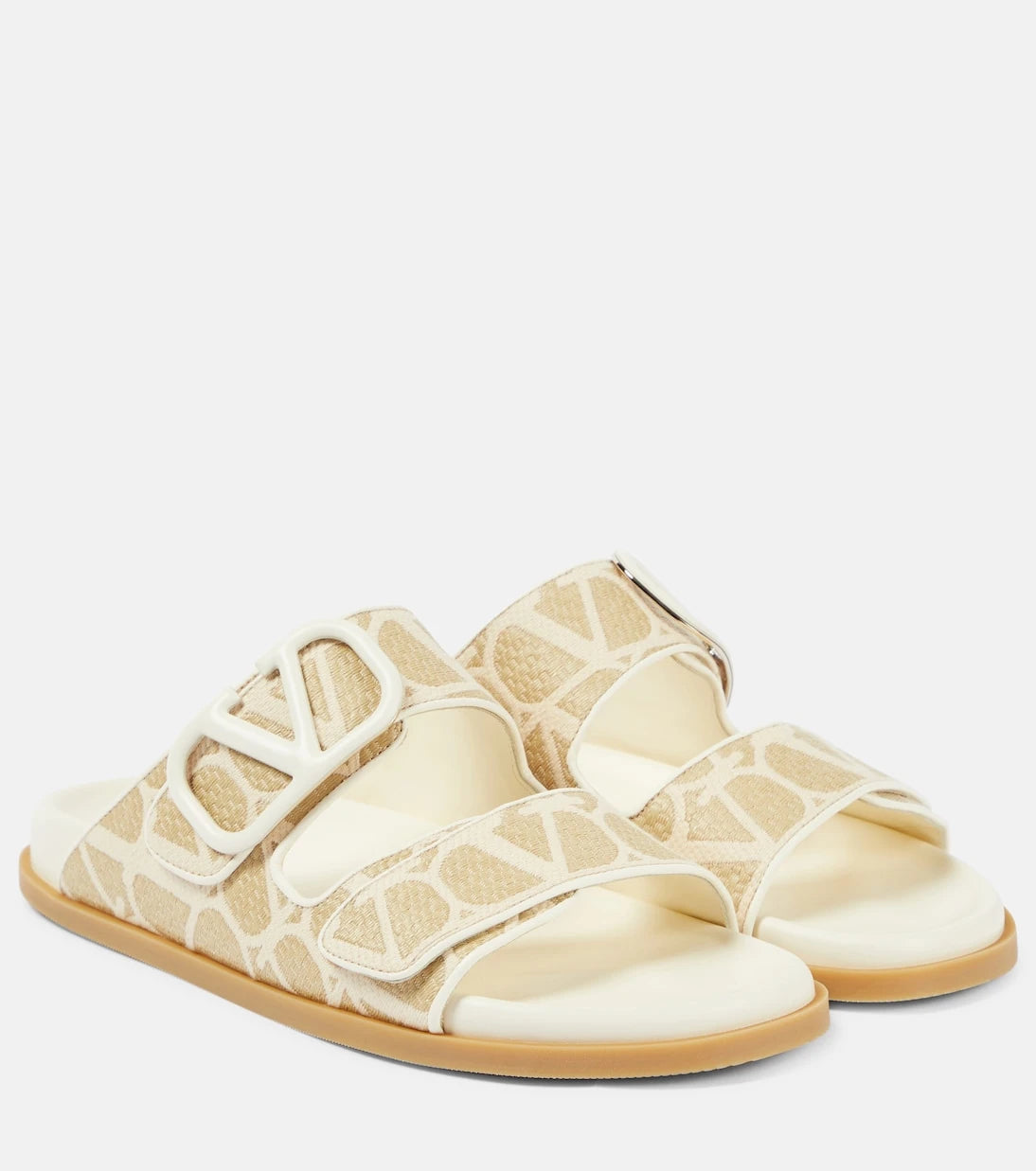 Valentino Garavani - VLogo Signature raffia slides