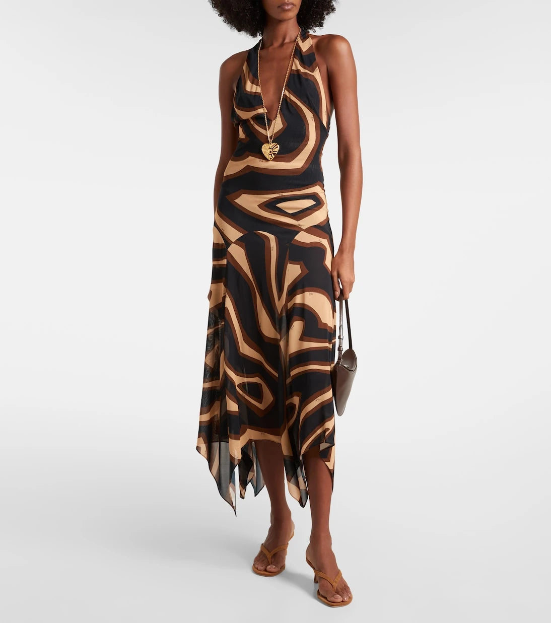 Pucci - Labirinto muslin jersey midi dress
