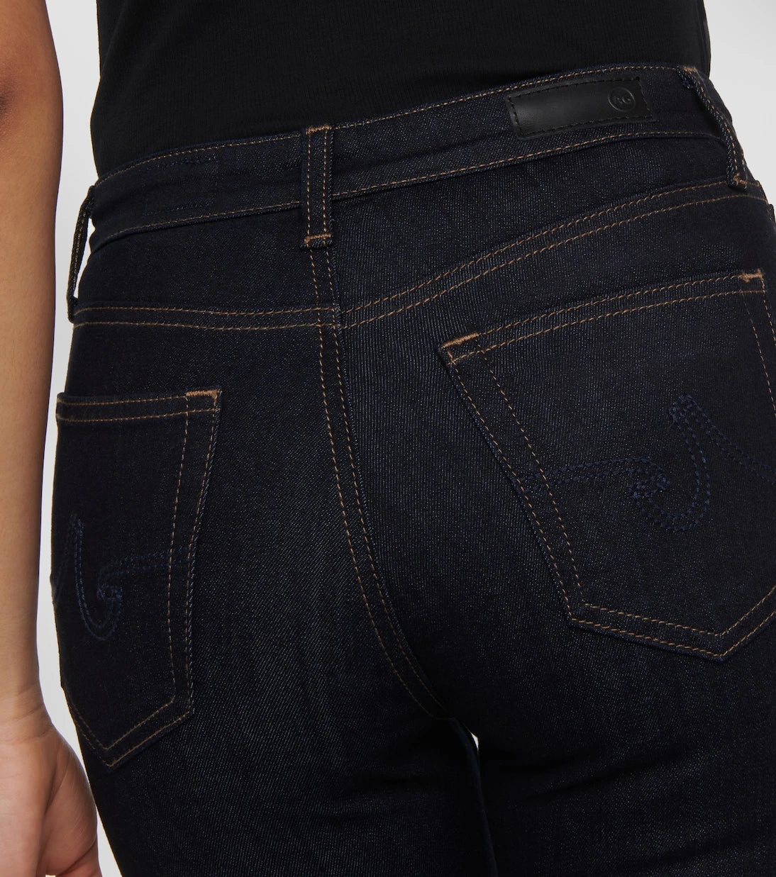 AG Jeans - بنطلون جينز ماري سكيني بخصر مرتفع