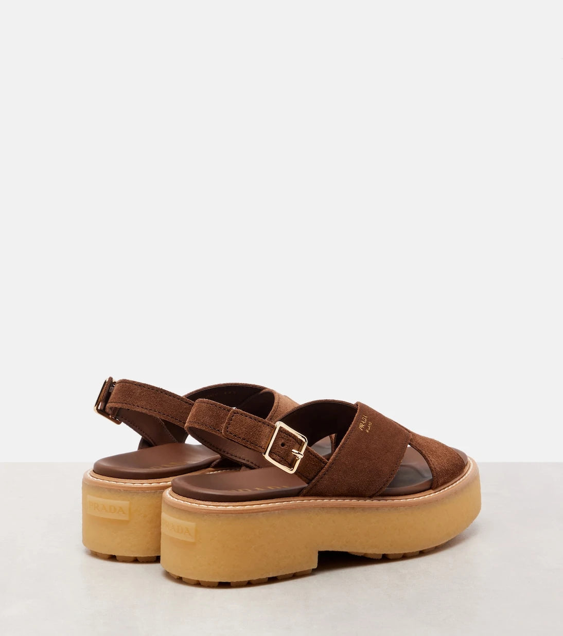 Prada - Suede platform sandals