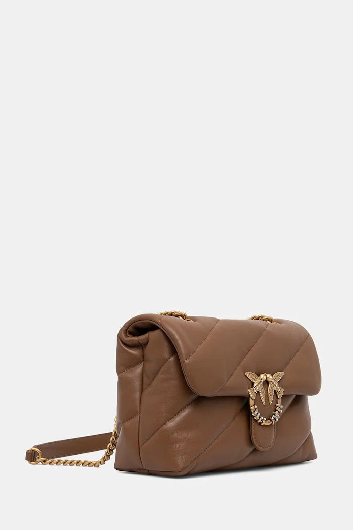 Pinko sahte deri kadın crossbody çanta