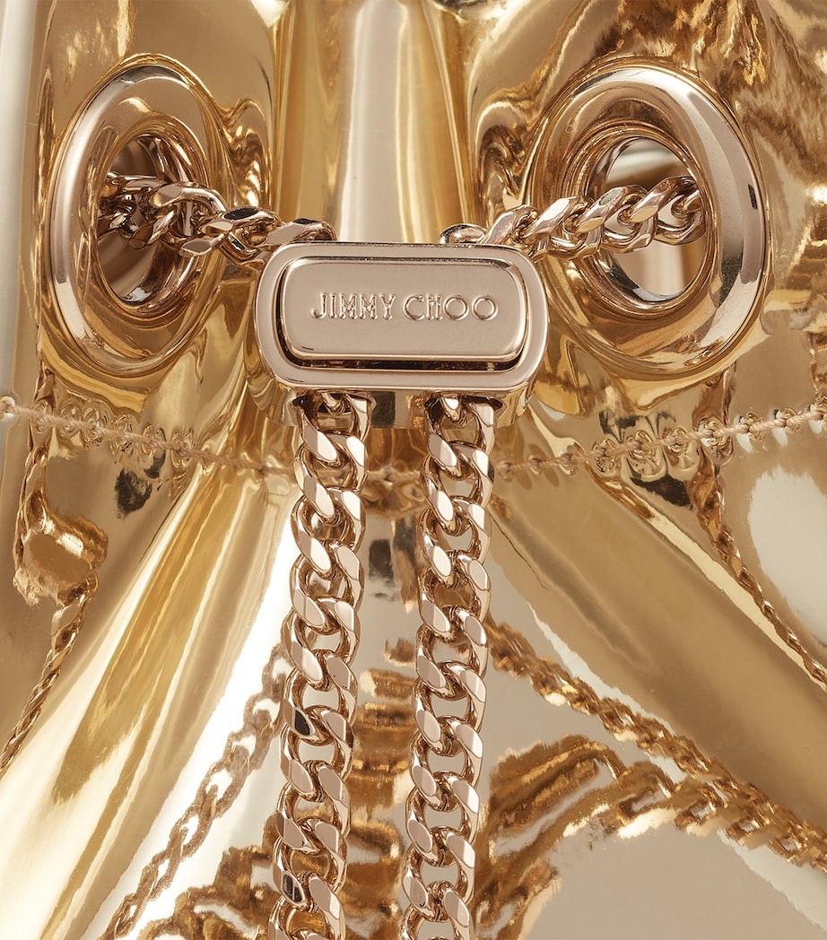 Jimmy Choo Gold Bon Bon Top-Handle Bag