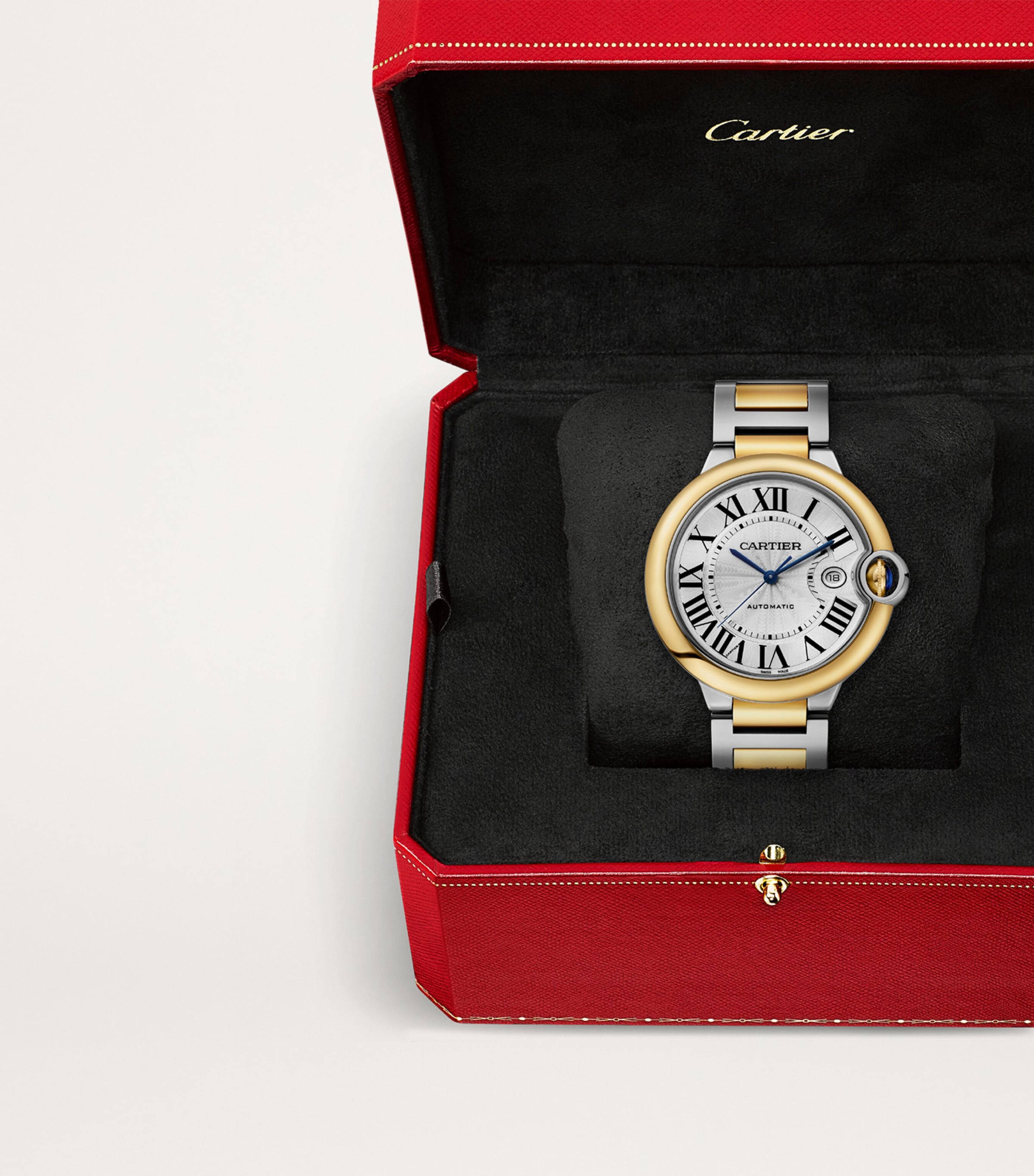 Cartier Yellow Gold and Stainless Steel Ballon Bleu de Cartier Watch 42mm