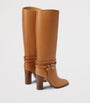 Gold Leather Donnely Knee-High Boots 90