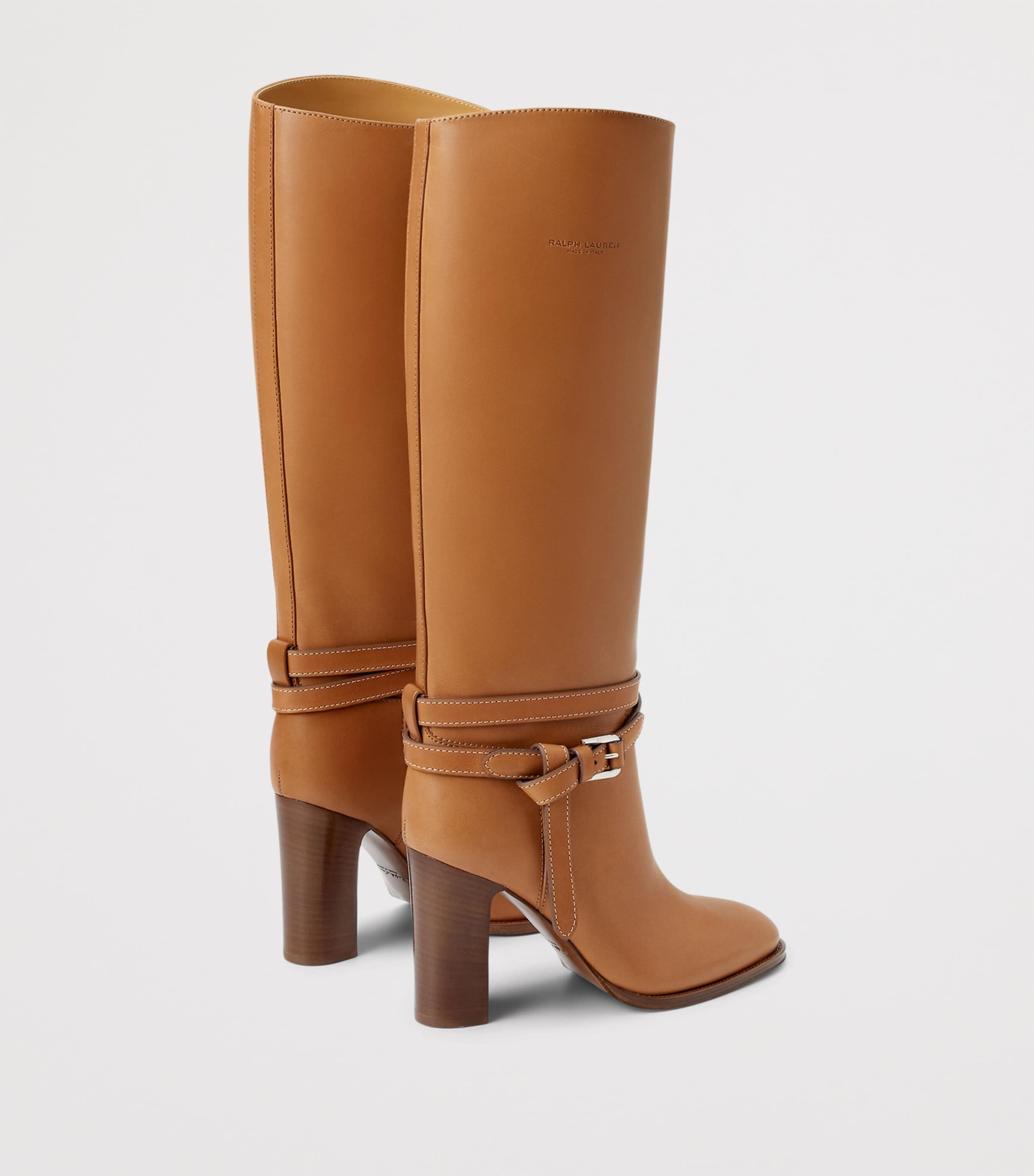 Gold Leather Donnely Knee-High Boots 90