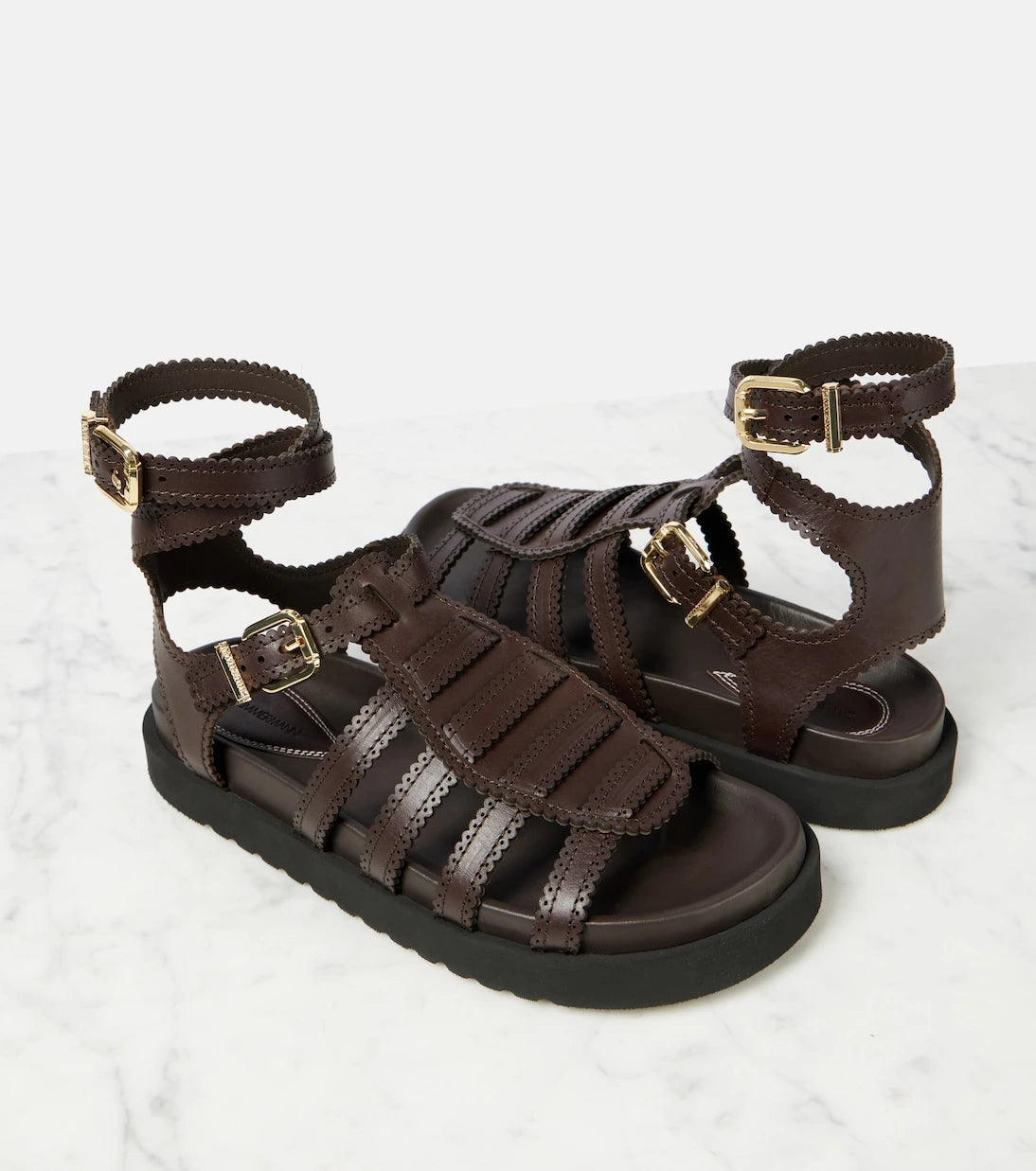 Zimmermann - Goldie leather gladiator sandals