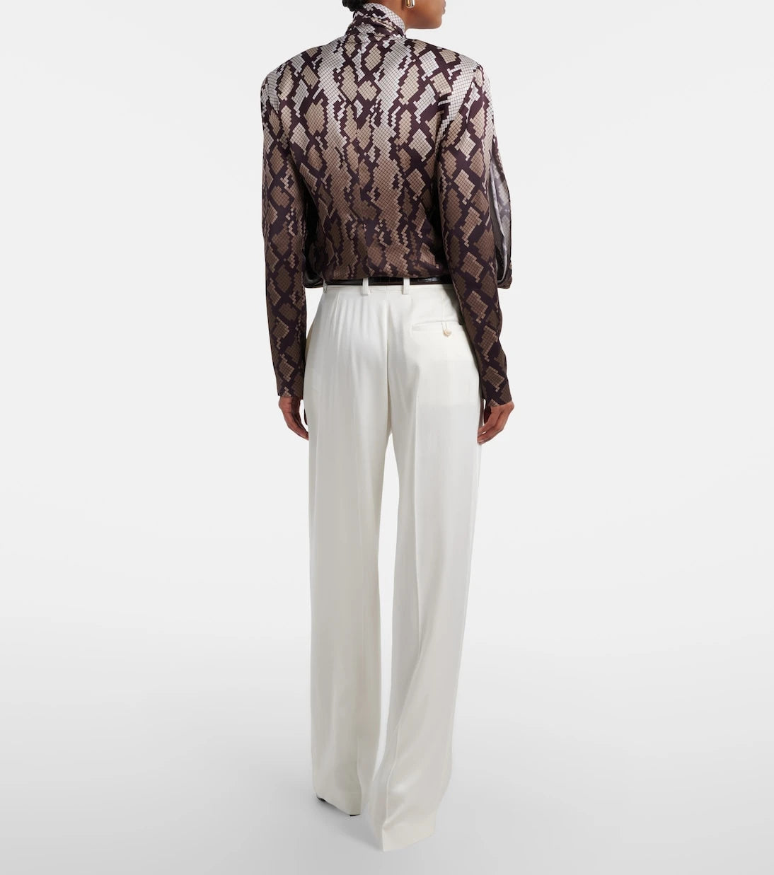 Stella McCartney - Satin wide-leg pants