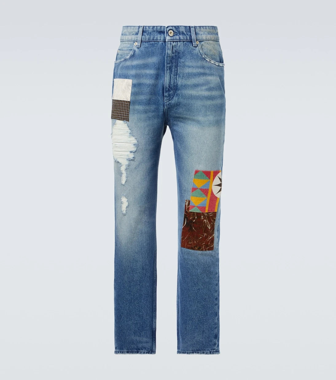Loewe - Patchwork straight jeans