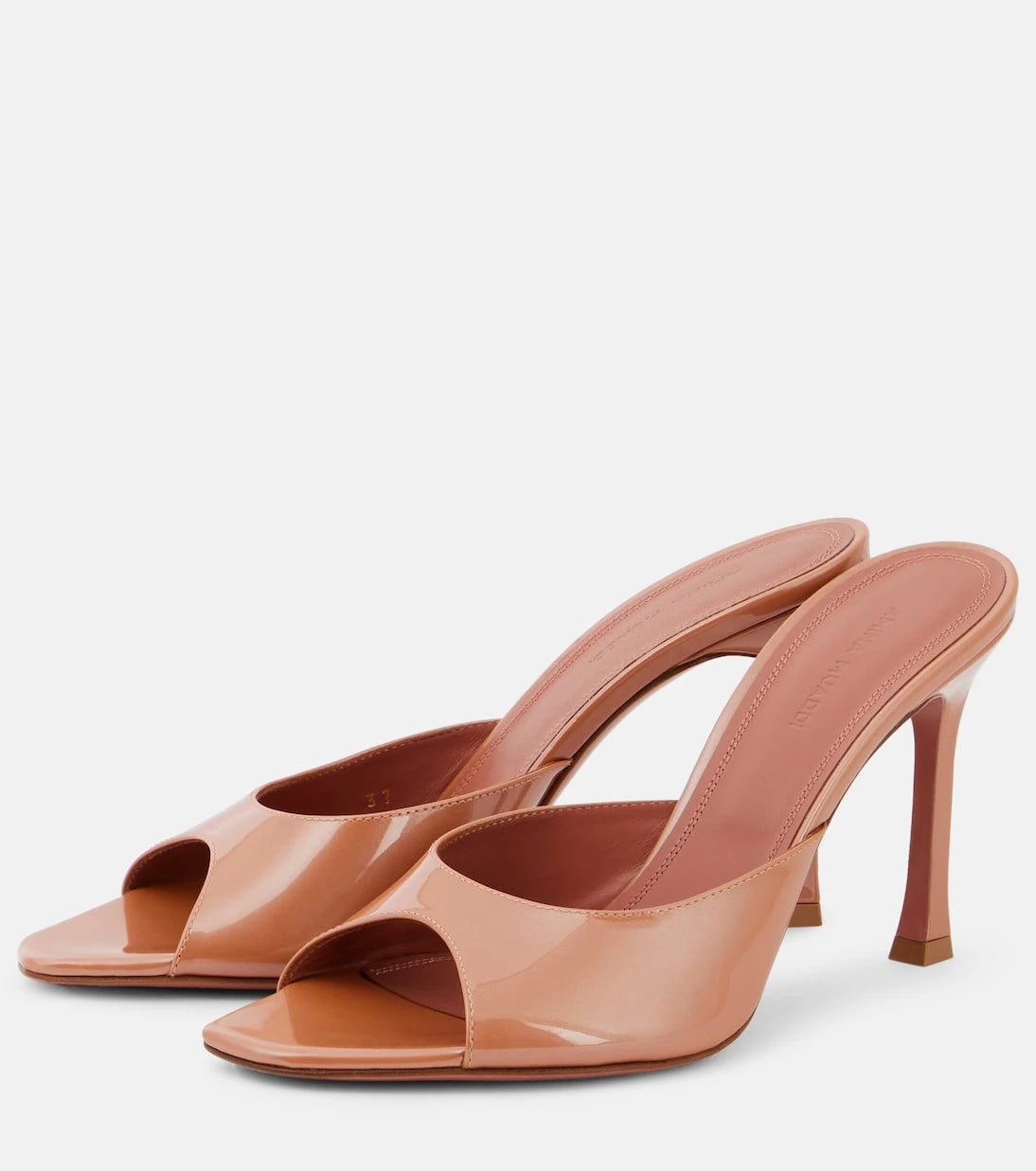 Amina Muaddi - Alexa 95 patent leather mules