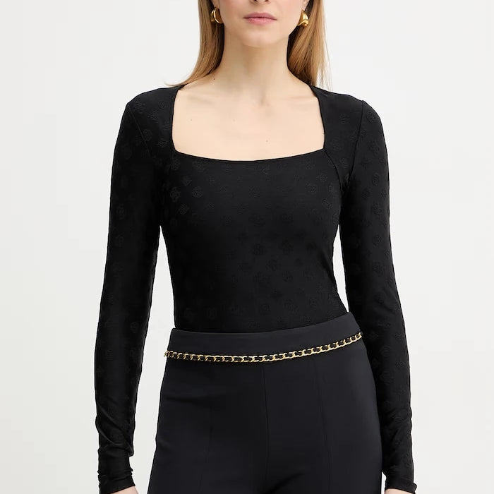 Блуза с дълги ръкави Guess ELLEONA