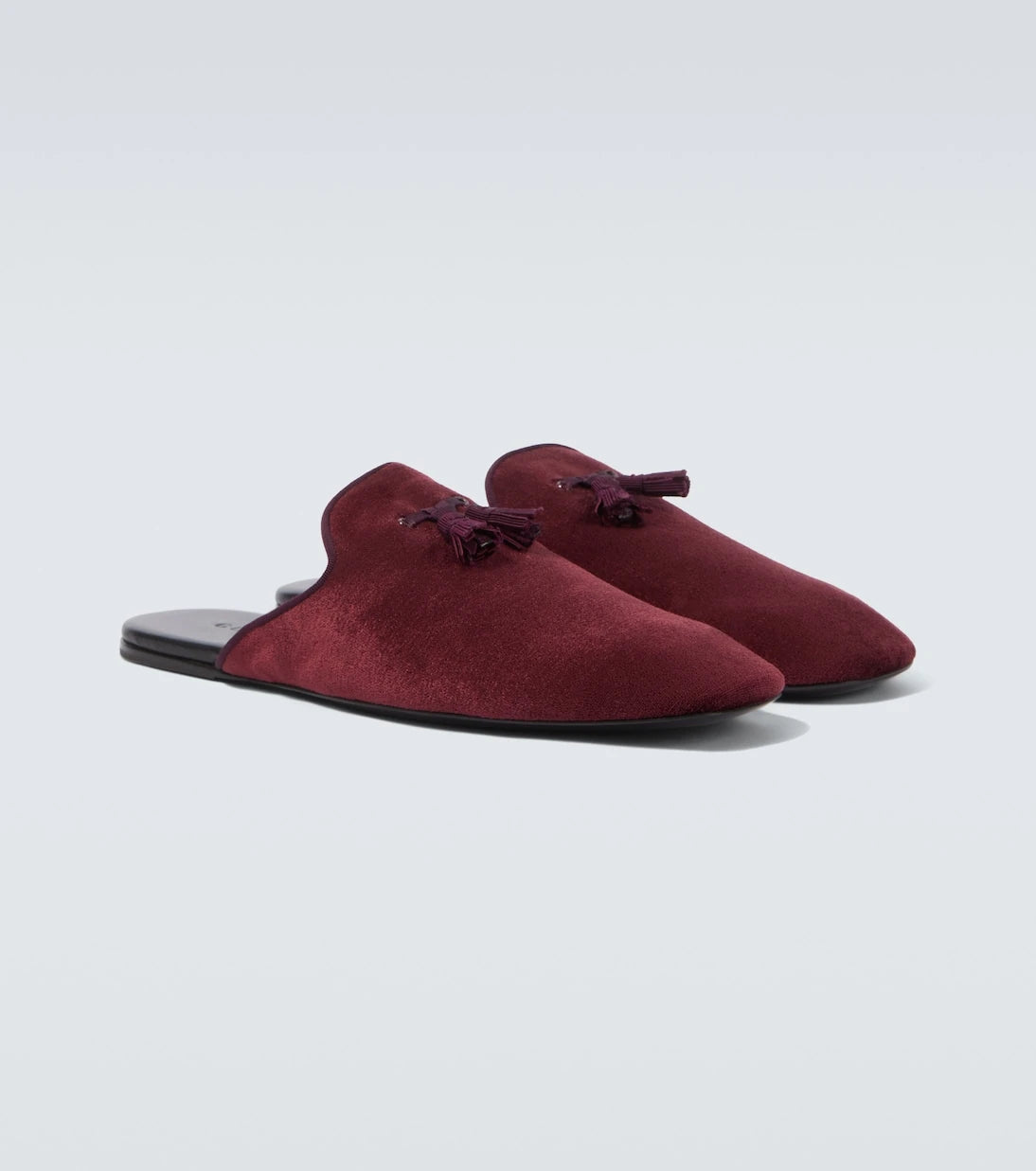 Gucci - Tasseled velvet mules