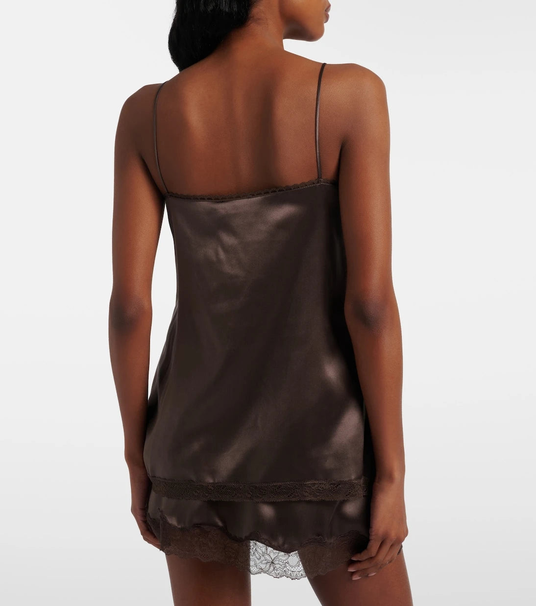 Magda Butrym - Floral-appliqué silk satin camisole