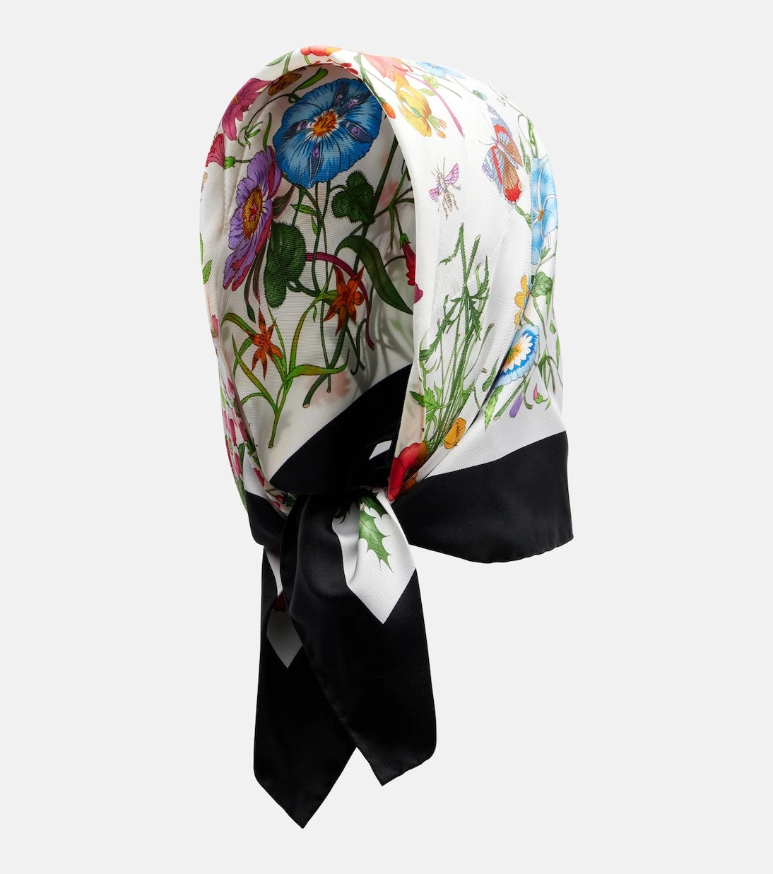 Gucci - Floral silk twill scarf