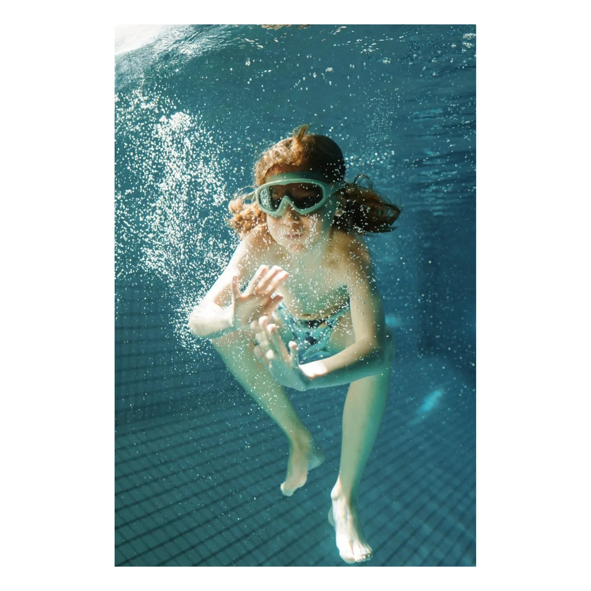 Liewood - Kerem swimming mask | Peppermint/Garden green