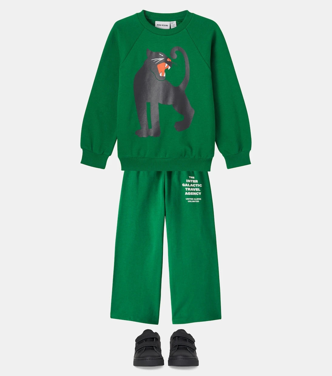 Mini Rodini - Panther cotton jersey sweatshirt
