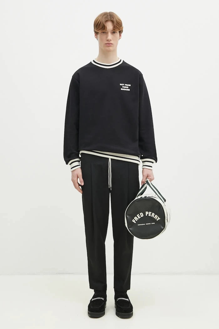 Yün Pantolon Drôle de Monsieur Le Pantalon Cropped
