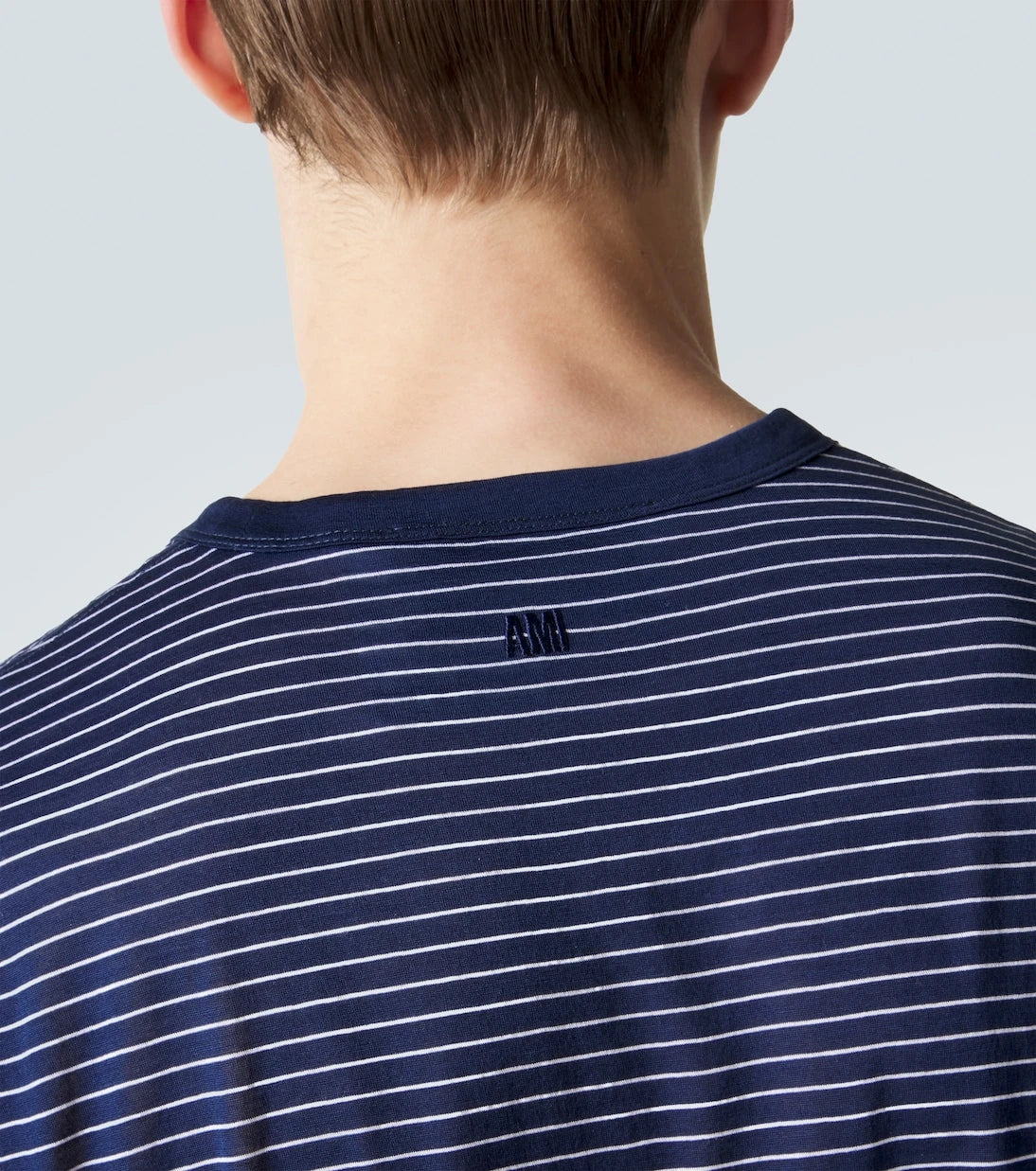Ami Paris - Striped cotton jersey T-shirt