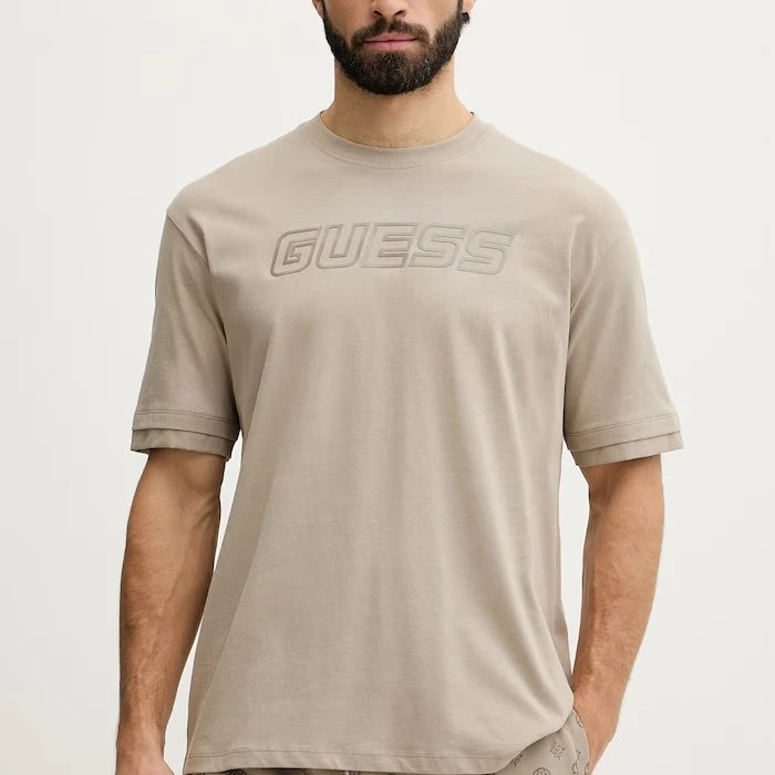 Памучна тениска Guess GUSTAVE