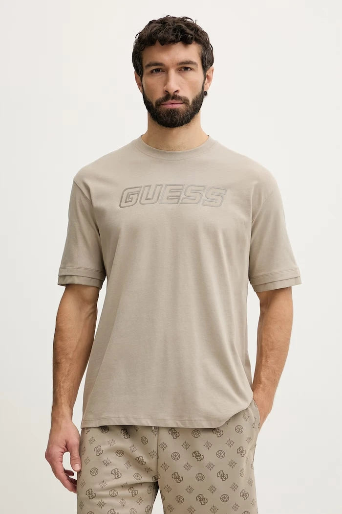 Памучна тениска Guess GUSTAVE
