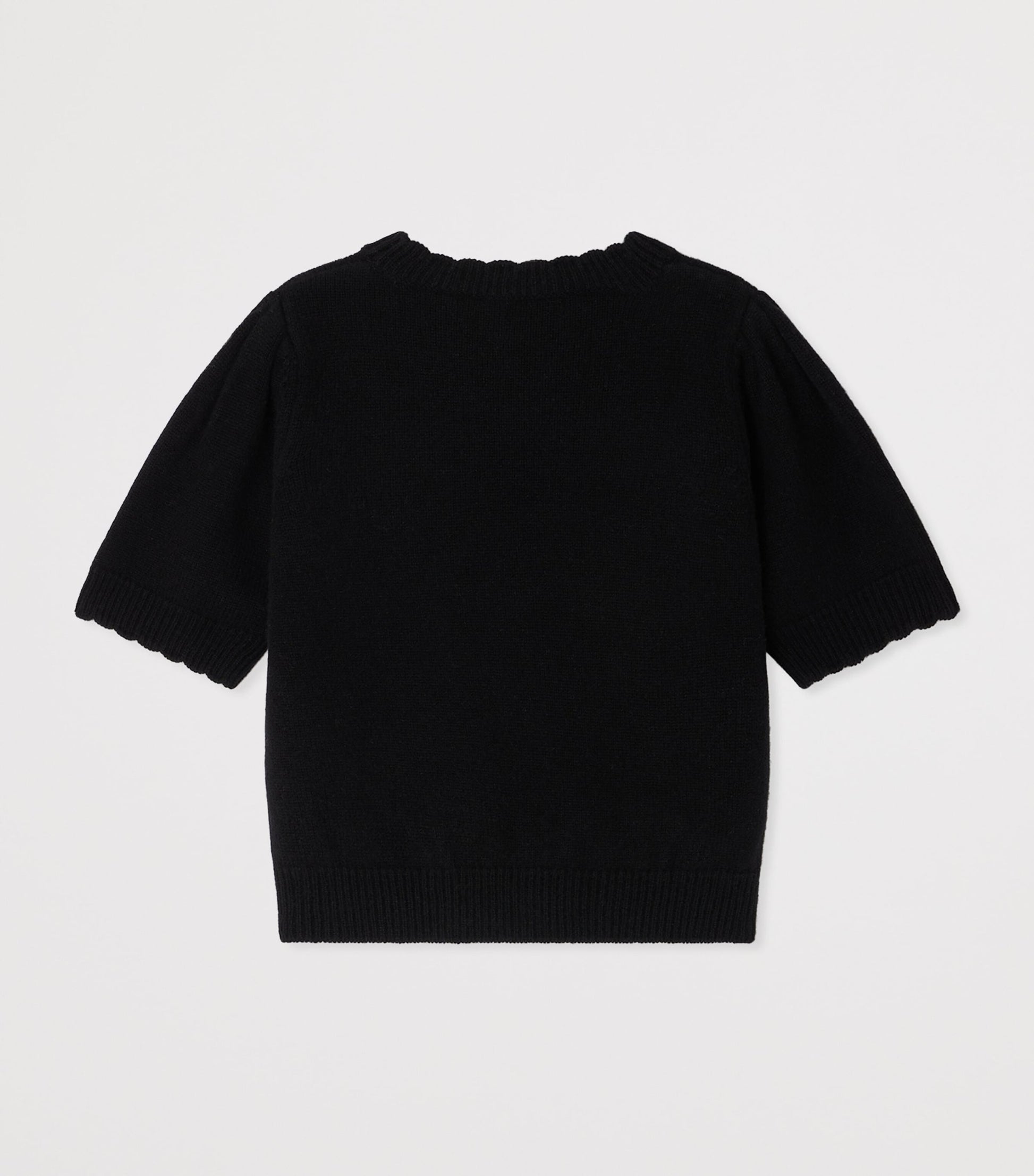 Wool-Cashmere Short-Sleeve Sweater (4-8 Years)