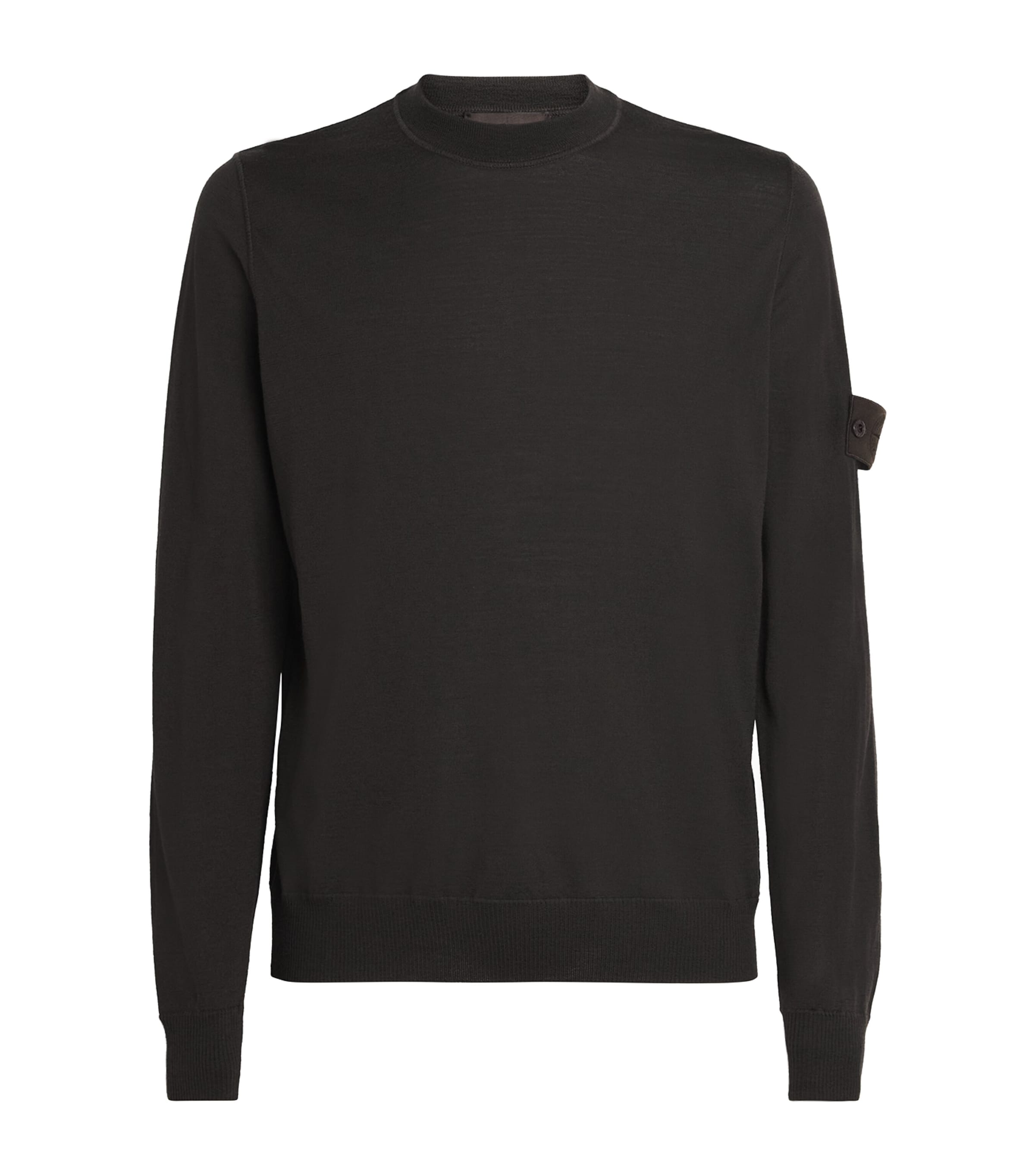 Stone Island Brown Wool Ghost Sweater