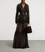 Ralph Lauren Collection Brown Velvet Devoré Lilianna Jacket