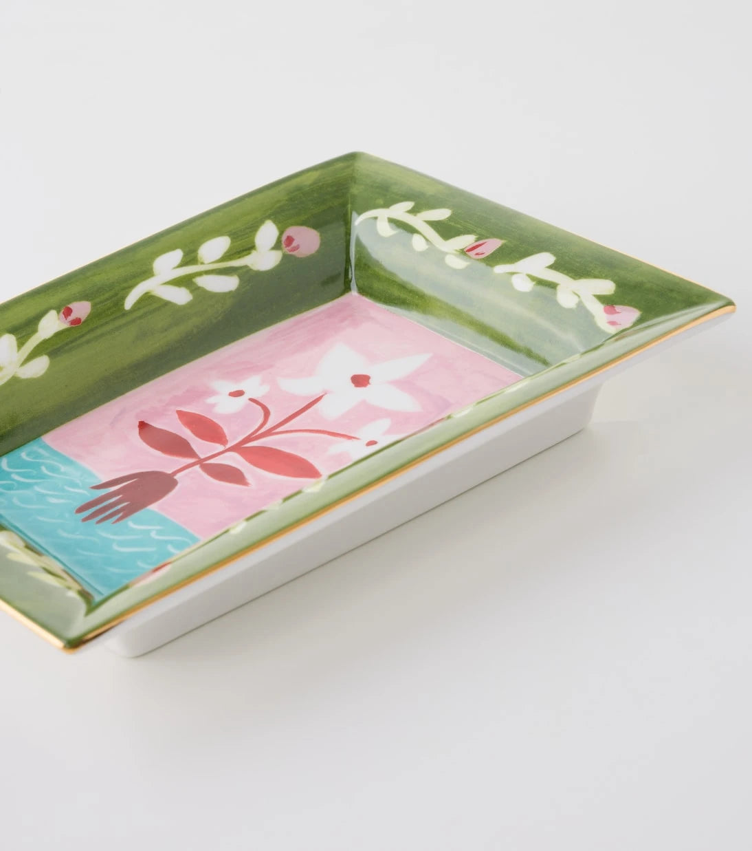 Bitossi - Fiori Bianchi porcelain tray