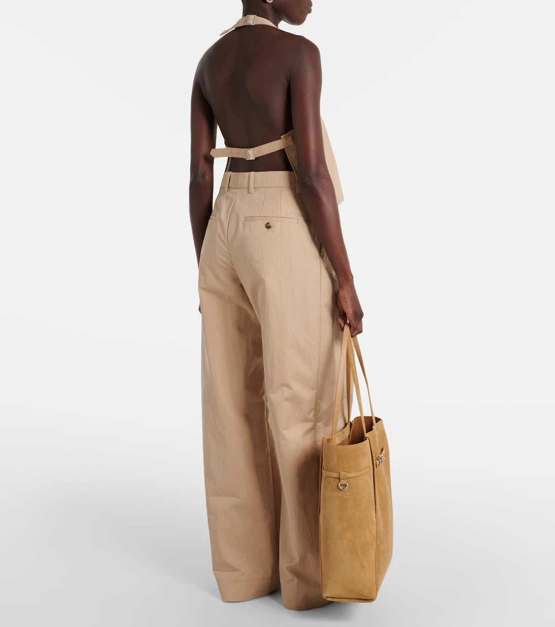 Wardrobe.NYC - Halterneck cotton-blend drill top