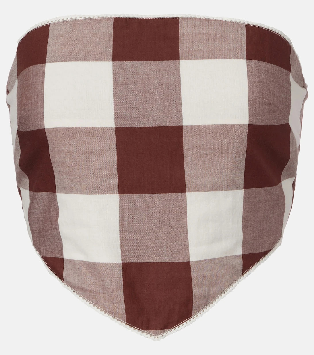 Posse - Callie gingham cotton crop top