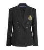 Polo Ralph Lauren Black Linen Woven Crest Sport Jacket