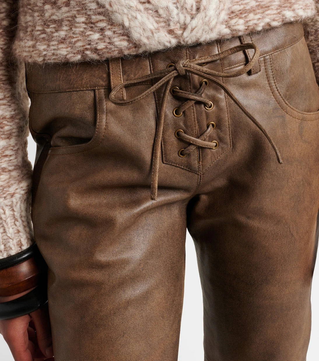 Isabel Marant - Vanel leather straight pants