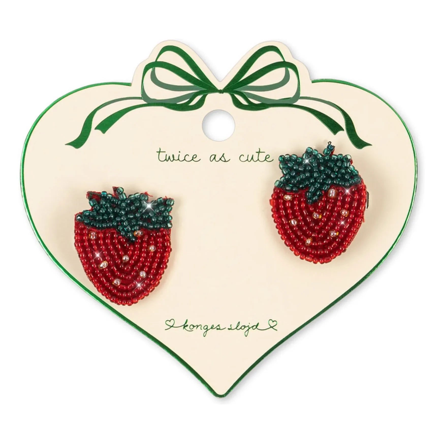 Konges Sløjd - Set of 2 Strawberry Bars | Red