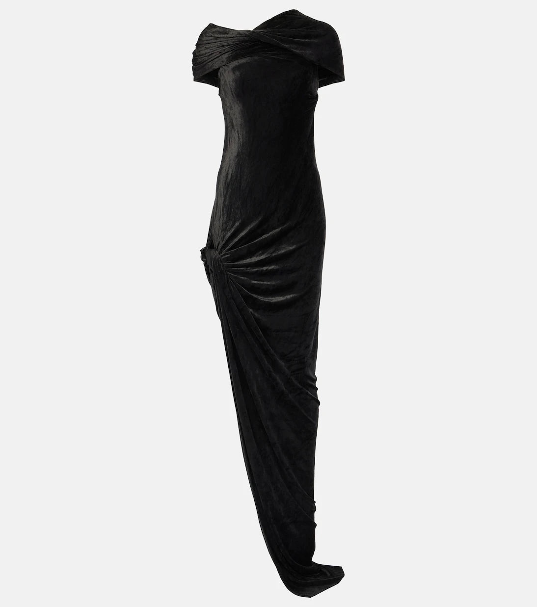 Rick Owens - Lola asymmetric velvet gown