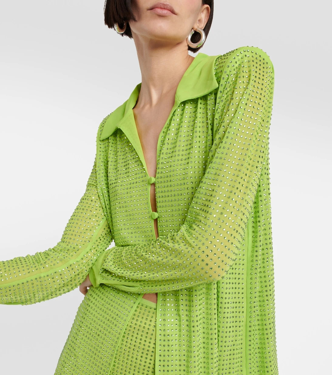 Self-Portrait - Embellished shirt