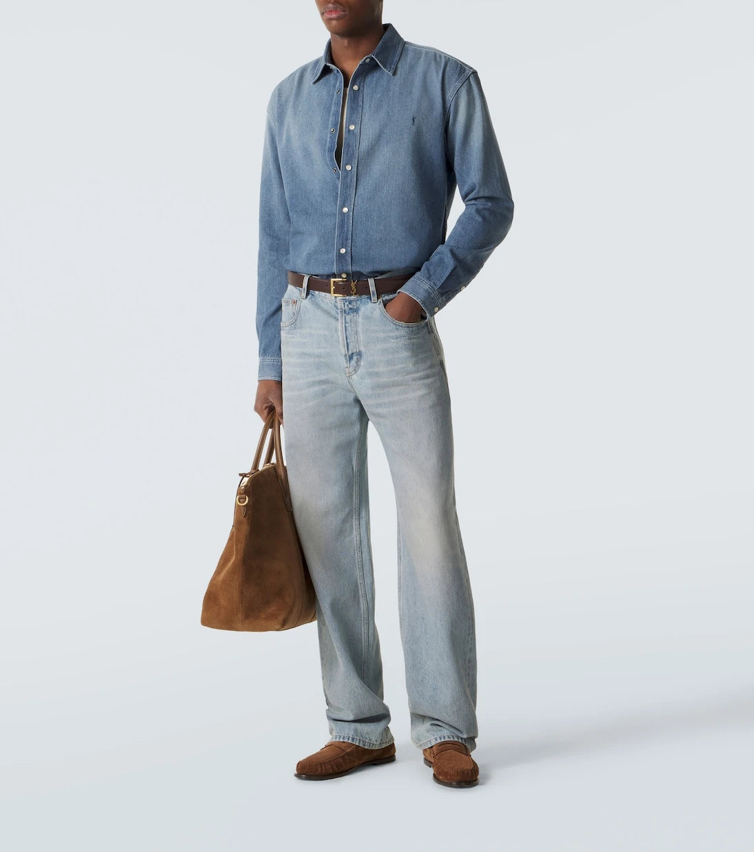 Saint Laurent - Cassandre denim shirt