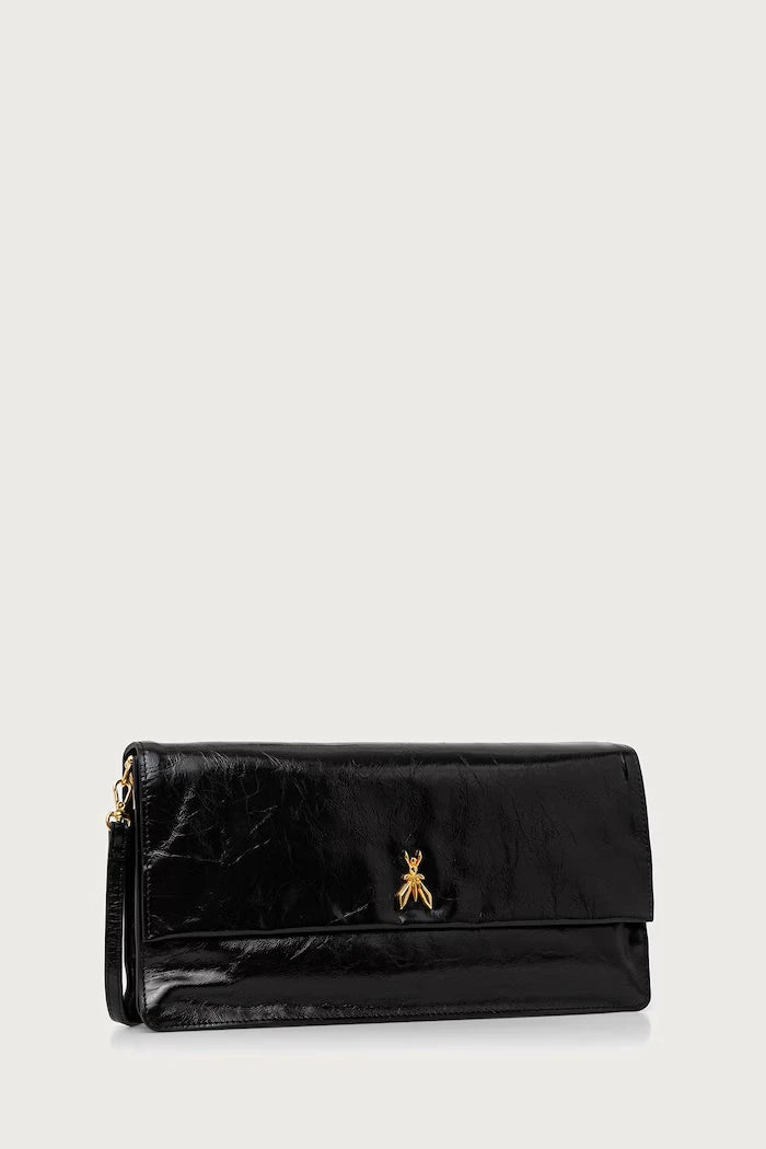 Deri kadın clutch