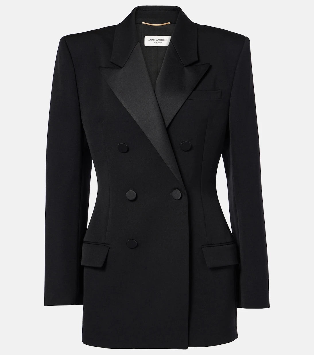 Saint Laurent - Wool grain de poudre tuxedo jacket
