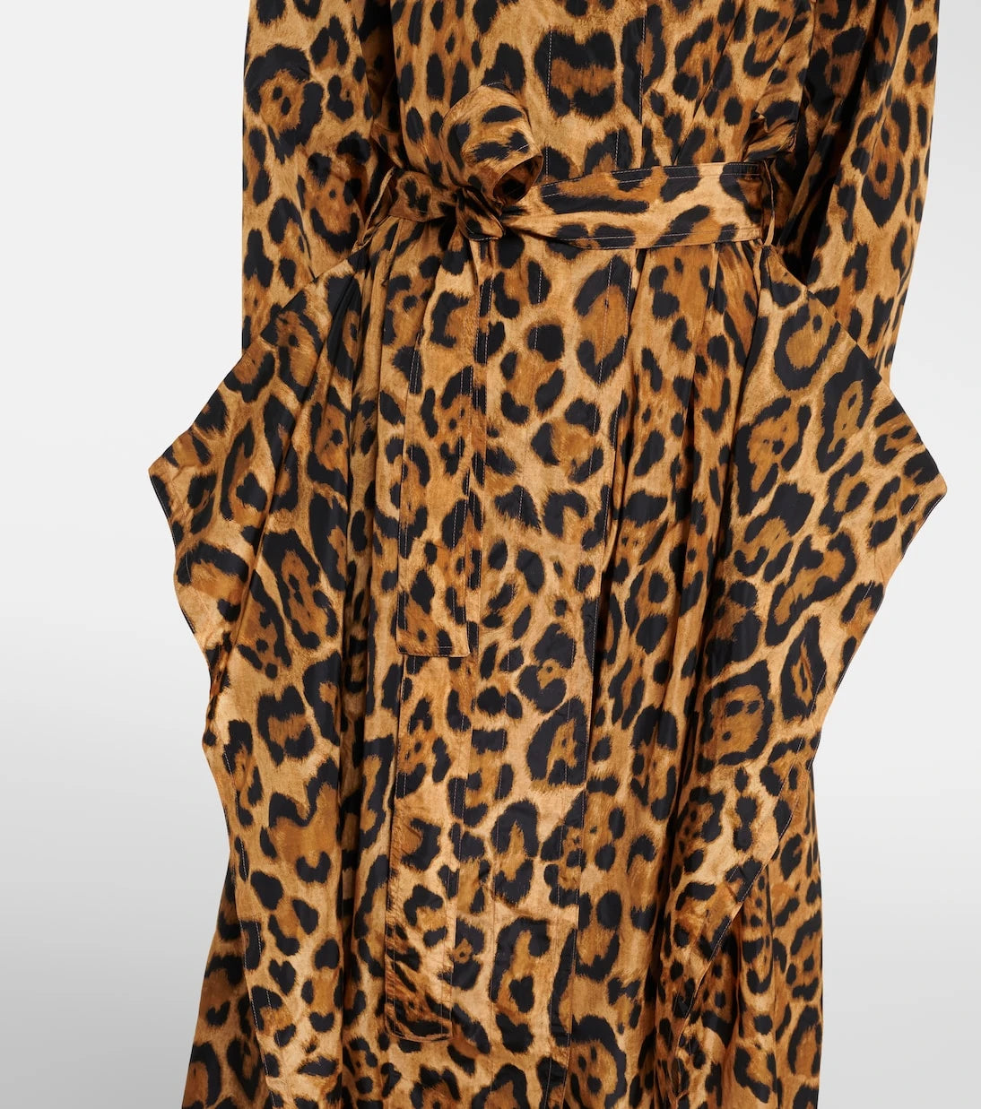 Alaïa - Animal-print taffeta trench coat