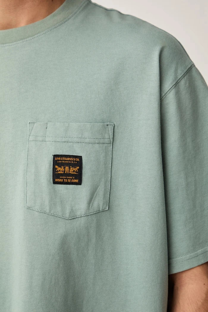 Levi's erkek pamuklu tişört SS WORKWEAR PKT