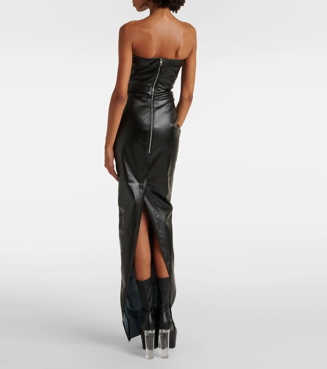 Rick Owens - Denim bustier gown