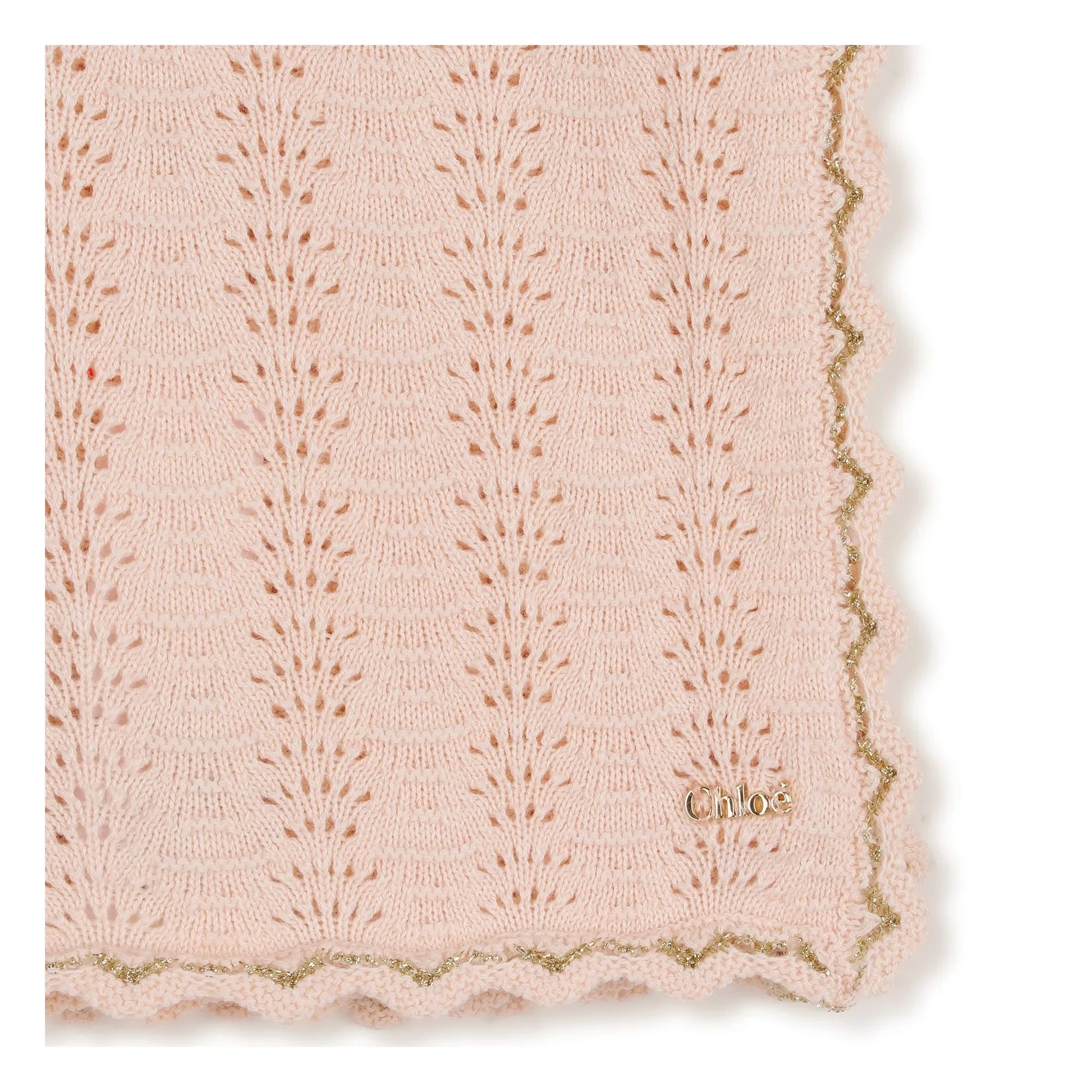 Chloé - Organic cotton blanket | Powder pink