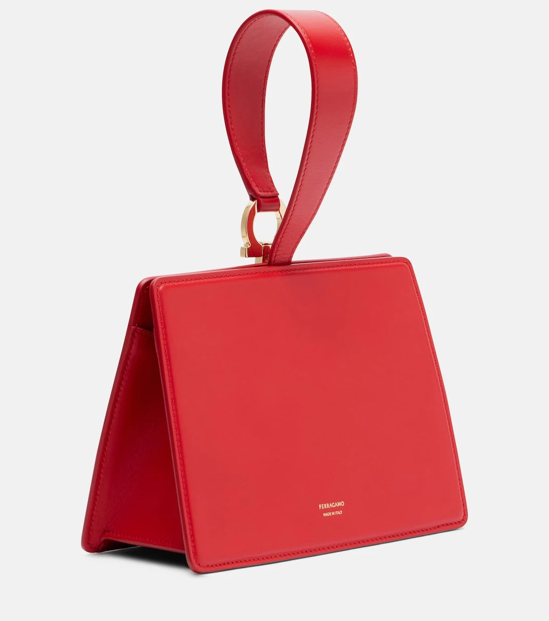 Ferragamo - Gancio Mini leather top-handle bag