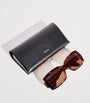 Brown Acetate Square-Frame Sunglasses